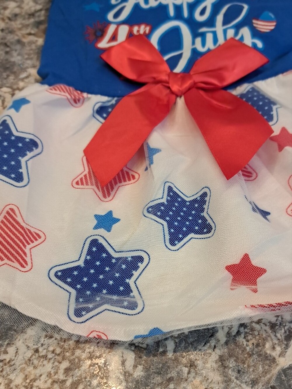 Happy 4th of July Red White & Blue Star Dress - Picture 3 of 5